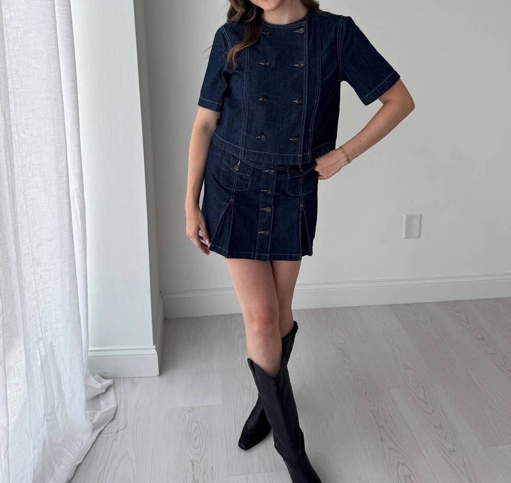 NEW MUSTARD SEED denim darling set in blue
